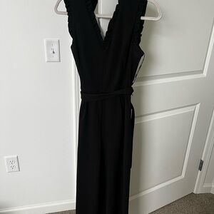 Calvin Klein Black Ruffle Dress